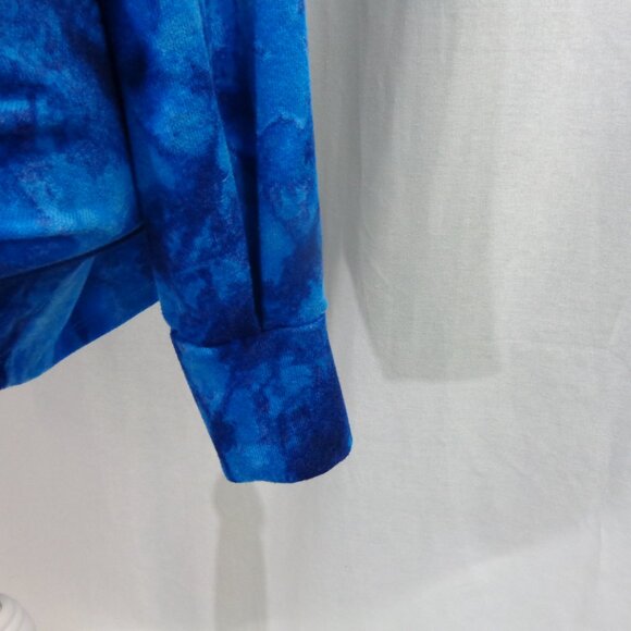 Colleen Lopez Size Medium Blue Tie-Dyed Knotted Cardigan - Picture 5 of 11